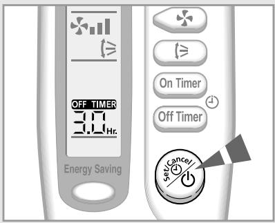 SAMSUNG SH-24AS6 - Annuler la minuterie de mise en marche - 2
