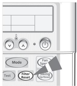 SAMSUNG AV-XCSH028EE - Sortir le filtre à air. - 1