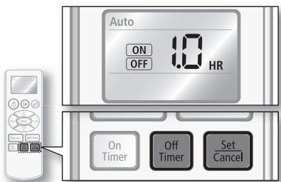 SAMSUNG AQ12UGAX - Le temps préconfiguré de l'On Timer est plus long que celui de l'Off Timer - 2