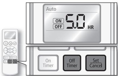 SAMSUNG AQ12UGAX - Le temps préconfiguré de l'On Timer est plus courte que celui de l'Off Timer - 1