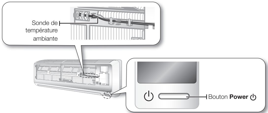 SAMSUNG AQ12UGAX - Bouton Power et sonde de température ambiente - 2