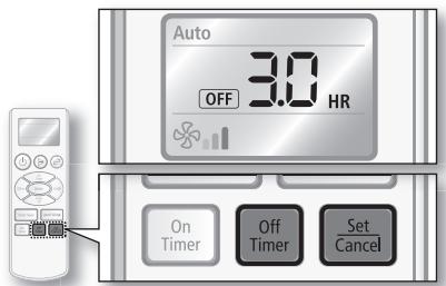 SAMSUNG AQ12UGAX - Off timer - 2