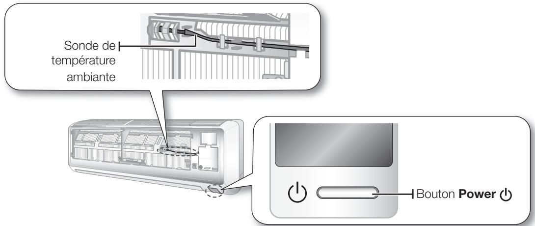 SAMSUNG AQ12UGBX - Bouton power et sonde de température ambiente - 2