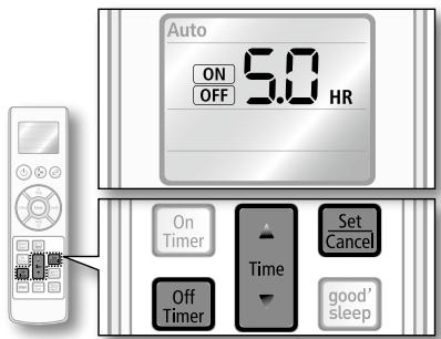 SAMSUNG AQV09ABBX - Le temps préconfiguré de l'On Timer est plus court que celui de l'Off Timer - 1
