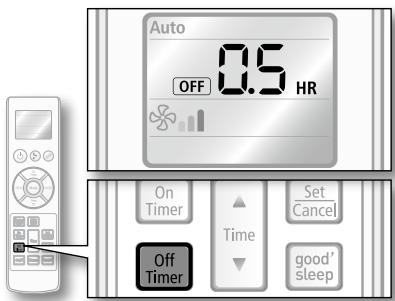 SAMSUNG AQV09ABBX - Off timer - 1