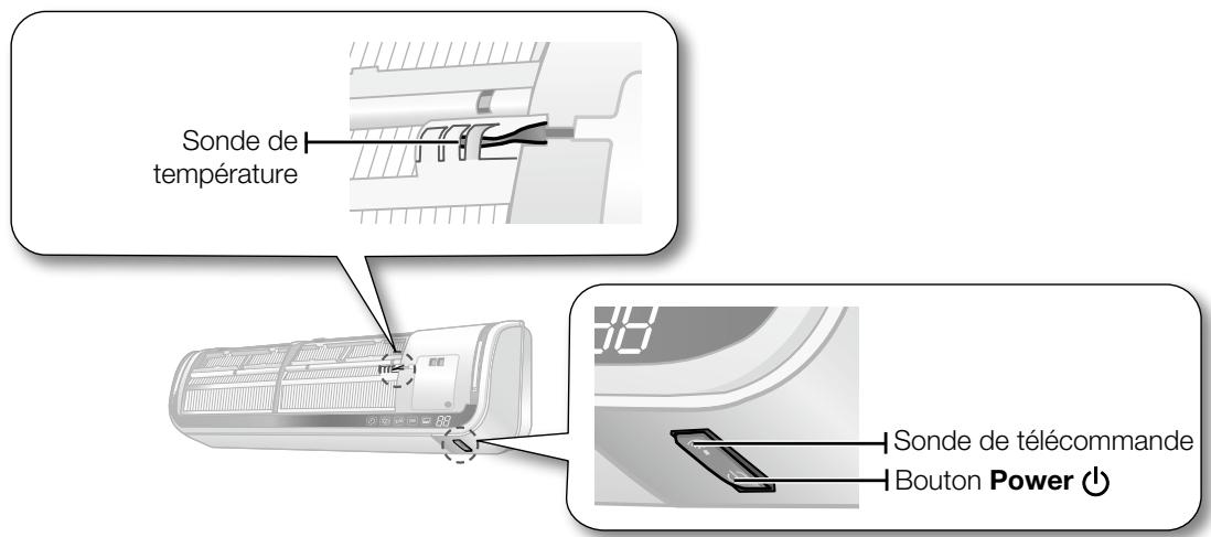 SAMSUNG AQV09ABBX - Bouton Power et sonde de température ambiante - 1