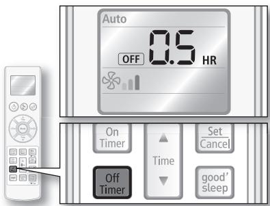 SAMSUNG AQV24EWCX - Off timer - 1
