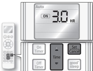 SAMSUNG AQV24EWCX - On timer - 2