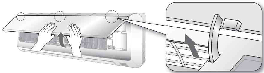 SAMSUNG AQV24EWCX - OUVRIR LE PANNEAU AVANT - 1