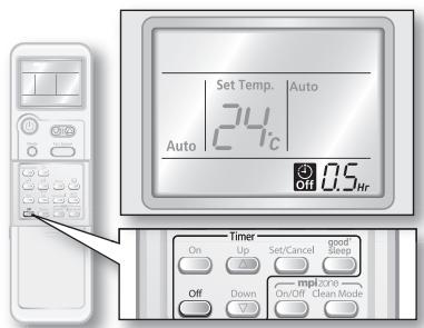 SAMSUNG AV-XWBH028EE - Off timer - 1