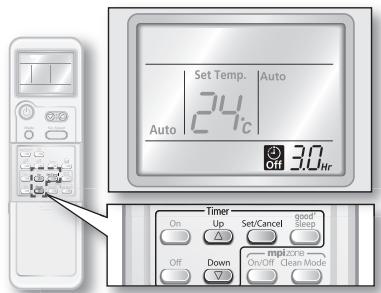 SAMSUNG AV-XWBH028EE - Off timer - 2