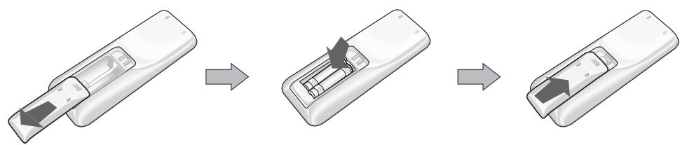 SAMSUNG AV-XWBH028EE - Installation des batteries - 1