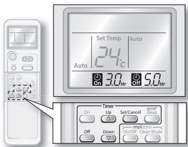SAMSUNG AV-XWBH028EE - L'On timer est plus court que I' Off timer - 1