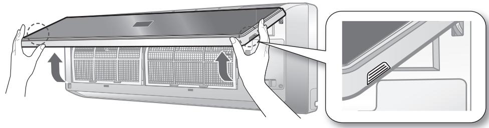 SAMSUNG NH036VHXEA - Ouverture du panneau avant - 1