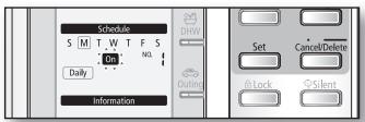 SAMSUNG NH300WHXES - PARAMETRAGE DE LA PROGRAMMATION JOURNALIERE - 3