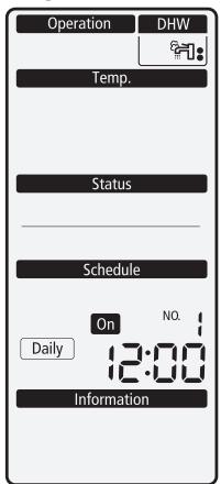SAMSUNG NH300WHXES - Aperçu de l'affichage de la programmation (On / Off) journalière - 1