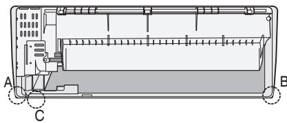 SAMSUNG AQV-18-YWAN - Installation et raccordement du tuyau de montage de l'unité interieure - 1
