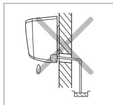 SAMSUNG AQV-18-YWAN - Installation et raccordement du tuyau d'évacuation de l'unité interieure - 3