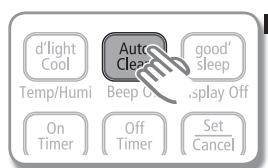 SAMSUNG AQV-18-YWAN - Utilisation de la fonction Auto Clean - 1