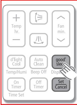 SAMSUNG AQV-18-YWAN - Mode good’sleep - 1