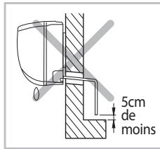 SAMSUNG AQV09PWAN - Installation et raccordement du tuyau d'évacuation de l'unité interieure - 5
