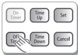 SAMSUNG AQV09PWAN - Réglage Off timer - 1