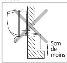 SAMSUNG AQV09PWAX - Installation et raccordement du tuyau d'évacuation de l'unité interieure - 5