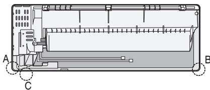 SAMSUNG AQV09PWAX - Installation et raccordement du tuyau de montage de l'unité interieure - 1