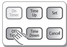 SAMSUNG AQV09PWAX - Réglage Off timer - 1