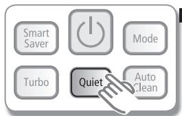 SAMSUNG AQV12PWAN - Utilisation de la fonction Quiet - 1
