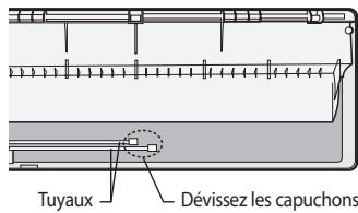 SAMSUNG AQV12PWAN - Dévissez les capuchons à l'extrémité de chaque tuyau. - 3