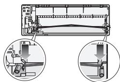 SAMSUNG MISTRAL AQV09PSBN - Changement de direction du tuyau d'évacuation - 1