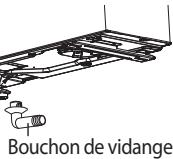 SAMSUNG MISTRAL AQV09PSBN - Installation et raccordement du tuyau d'évacuation de l'unité extérieur - 2