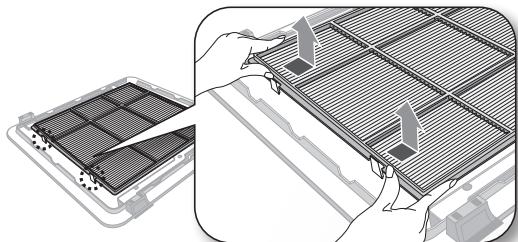 SAMSUNG ND0564HXEA - Detachez la grille avant. - 2