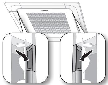 SAMSUNG NS0714DXEA - Ouvrez la grille avant. - 1