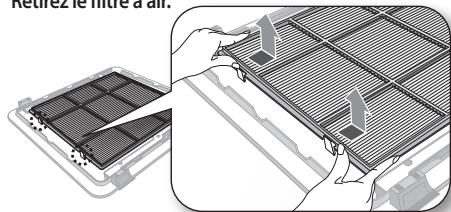 SAMSUNG NS0714DXEA - Retirez le filtré à air. - 1