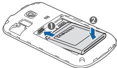 SAMSUNG CHAT 335 GRIS GT-S3350 - Insérer la carte SIM et la batterie - 5
