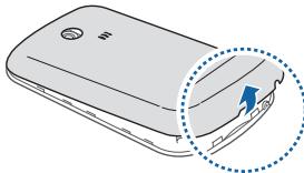 SAMSUNG CHAT 335 GRIS GT-S3350 - Insérer la carte SIM et la batterie - 1