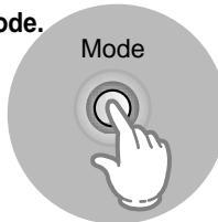 SAMSUNG MCD-SM85 - Maintenez appuyee la touche Mode. - 1
