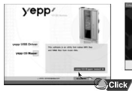 SAMSUNG YP-35H - Insérez le CD d'installation dans votre lecteur de cd-rom. - 1