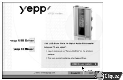 SAMSUNG YP-35H - Installation du logiciel - 1