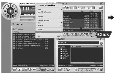 SAMSUNG YP-780V - Pour voir aide à propos de yepp - 1