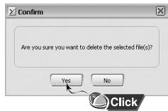 SAMSUNG YP-780V - Suppression d'un fichier - 2