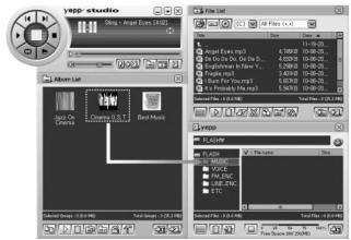 SAMSUNG YP-780V - Téléchargement d'un album - 1