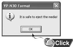 SAMSUNG YP-N30 - Disconnecting the USB cable - 2