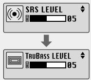 SAMSUNG YP-ST5H - Réglage du SRS et du trubass - 1