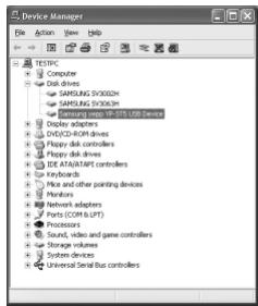 SAMSUNG YP-ST5H - Lorsque qu'une erreur survient pendant l'installation du pilote USB - 1