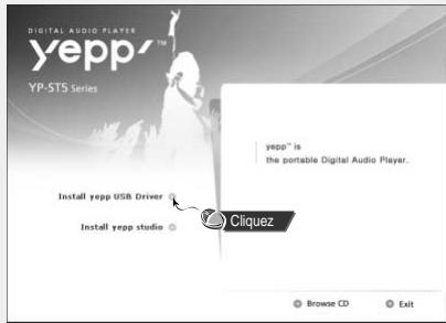 SAMSUNG YP-ST5H - Installer le logiciel - 1