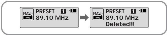 SAMSUNG YP-T5V - Suppression de fréquence mémorisée - 1