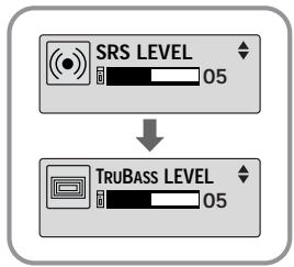 SAMSUNG YP-T5V - Réglage du SRS et du NIVEAU TruBass - 1